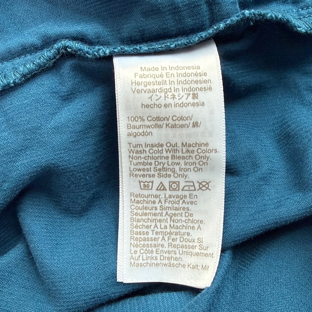 J. Crew Vibrant Blue Long Sleeve Button Down Corduroy Shirt Dress 10 NWT - Picture 5 of 5